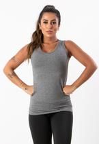 Camiseta Regata Feminina Suplex Básica Alça Grossa Lisa