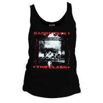 Camiseta regata feminina - The Clash - Sandinista. - DASANTIGAS