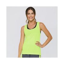 Camiseta regata fitness 20850 - selene - amarelo neon
