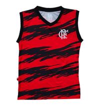 Camiseta Regata Flamengo Infantil Faixas Oficial