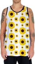 Camiseta Regata Flor do Sol Girassol Natureza Amarela HD 6