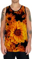 Camiseta Regata Flor do Sol Girassol Natureza Amarela HD 7