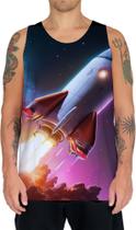 Camiseta Regata Foguete Espacial Space Rocket Espaço 2