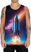 Camiseta Regata Foguete Espacial Space Rocket Espaço 4