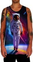 Camiseta Regata Galaxias Astronauta Marte Lua Planetas 1 Camiseta Regata Galaxias Astronauta Marte Lua Planetas 1