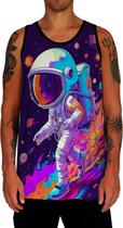 Camiseta Regata Galaxias Astronauta Marte Lua Planetas 3