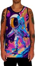 Camiseta Regata Galaxias Astronauta Marte Lua Planetas 4