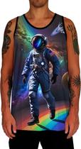 Camiseta Regata Galaxias Astronauta Marte Lua Planetas 5 Camiseta Regata Galaxias Astronauta Marte Lua Planetas 5