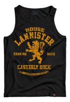Camiseta Regata Game Of Thrones House Lannister Camisa Geek
