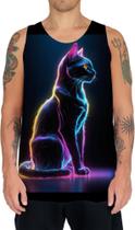 Camiseta Regata Gato Dark Silhueta Fantasmagórica 1 Camiseta Regata Gato Dark Silhueta Fantasmagórica 1