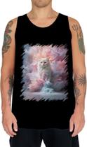 Camiseta Regata Gato Explosão de Cores Hipnotizante 3