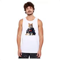 Camiseta Regata Gato samurai