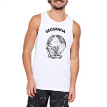 Camiseta Regata Geografia Globo Camiseta Regata Geografia Globo