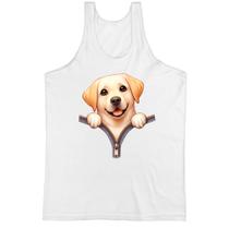 Camiseta Regata Golden Retriever no Ziper