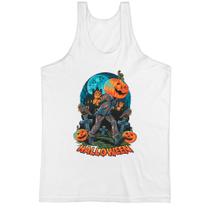 Camiseta Regata Halloween JackPot Cemiterio