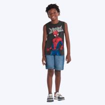 Camiseta Regata Homem-Aranha Infantil Menino Brandili 26880 Cinza Camiseta Regata Homem-Aranha Infantil Menino Brandili 26880 Cinza