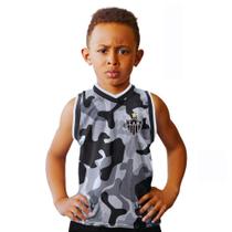 Camiseta Regata Infantil Atlético MG Basket Camuflada
