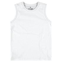 Camiseta Regata Infantil Básica Branca para Ano Novo com Malha UV - Malwee