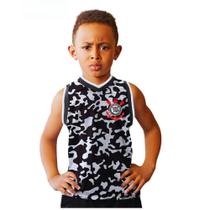 Camiseta Regata Infantil Corinthians Basket Camuflada Camiseta Regata Infantil Corinthians Basket Camuflada