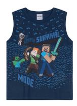 Camiseta Regata Infantil Minecraft