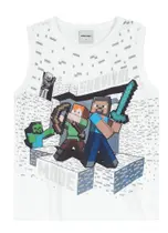 Camiseta Regata Infantil Minecraft Camiseta Regata Infantil Minecraft