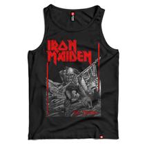 Camiseta Regata Iron Maiden The Trooper Banda Rock Algodão