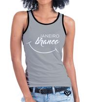 Camiseta regata Janeiro Branco FEMININA