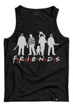 Camiseta Regata Jason Freddy Krueger Camisa Friends Terror