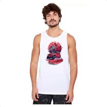 Camiseta Regata Jeep Vermelho Sunset Art