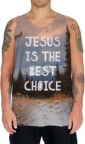 Camiseta Regata Jesus is the Best choice Bíblia Gospel 1