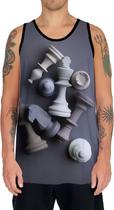 Camiseta Regata Jogo Tabuleiro Xadrez Rei Torre Rainha HD 2 Camiseta Regata Jogo Tabuleiro Xadrez Rei Torre Rainha HD 2