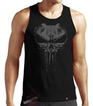Camiseta Regata Justiceiro Marvel The Punisher Camisa Caveir - King of Geek