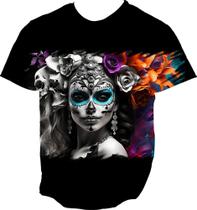 Camiseta Regata La Catrina Mexicana Dama Esqueleto 10