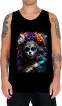 Camiseta Regata La Catrina Mexicana Dama Esqueleto 7