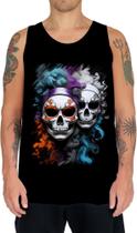 Camiseta Regata La Muerte Mexicana Dama Esqueleto 5 Camiseta Regata La Muerte Mexicana Dama Esqueleto 5