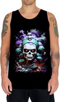 Camiseta Regata La Muerte Mexicana Dama Esqueleto 6 Camiseta Regata La Muerte Mexicana Dama Esqueleto 6