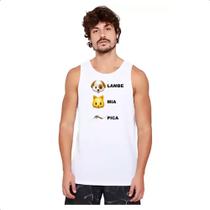 Camiseta Regata Lambe mia e pica