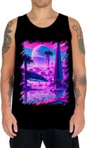 Camiseta Regata Landscape Futuro Vaporwave 10 Camiseta Regata Landscape Futuro Vaporwave 10