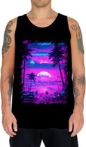Camiseta Regata Landscape Futuro Vaporwave 11 Camiseta Regata Landscape Futuro Vaporwave 11