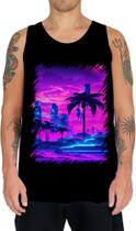 Camiseta Regata Landscape Futuro Vaporwave 2 Camiseta Regata Landscape Futuro Vaporwave 2