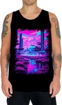 Camiseta Regata Landscape Futuro Vaporwave 3