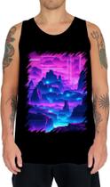 Camiseta Regata Landscape Futuro Vaporwave 4 Camiseta Regata Landscape Futuro Vaporwave 4