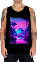 Camiseta Regata Landscape Futuro Vaporwave 6 Camiseta Regata Landscape Futuro Vaporwave 6