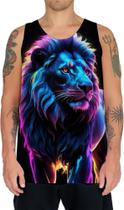 Camiseta Regata Leão Dark Silhueta Fantasmagórica 1 Camiseta Regata Leão Dark Silhueta Fantasmagórica 1