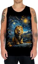 Camiseta Regata Leão Noite Estrelada Van Gogh 1