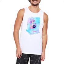 Camiseta Regata Libra fundo zodiacal