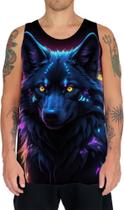 Camiseta Regata Lobo Dark Silhueta Fantasmagórica 1 Camiseta Regata Lobo Dark Silhueta Fantasmagórica 1