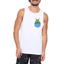 Camiseta Regata Louva Deus no bolso Camiseta Regata Louva Deus no bolso