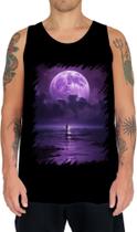 Camiseta Regata Lua Púrpura Luar Roxo Moon Lunar 1