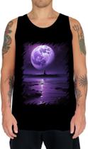 Camiseta Regata Lua Púrpura Luar Roxo Moon Lunar 11 Camiseta Regata Lua Púrpura Luar Roxo Moon Lunar 11